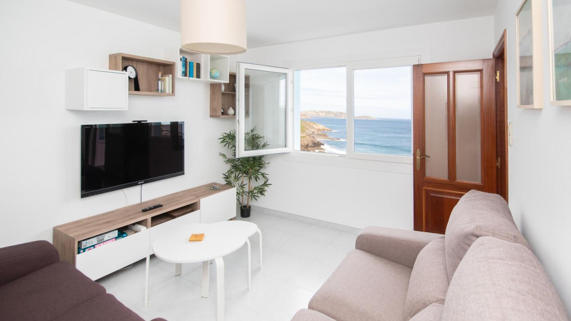 Ag Apartamento Nordes Malpica Primera Linea Playa Dış mekan fotoğraf