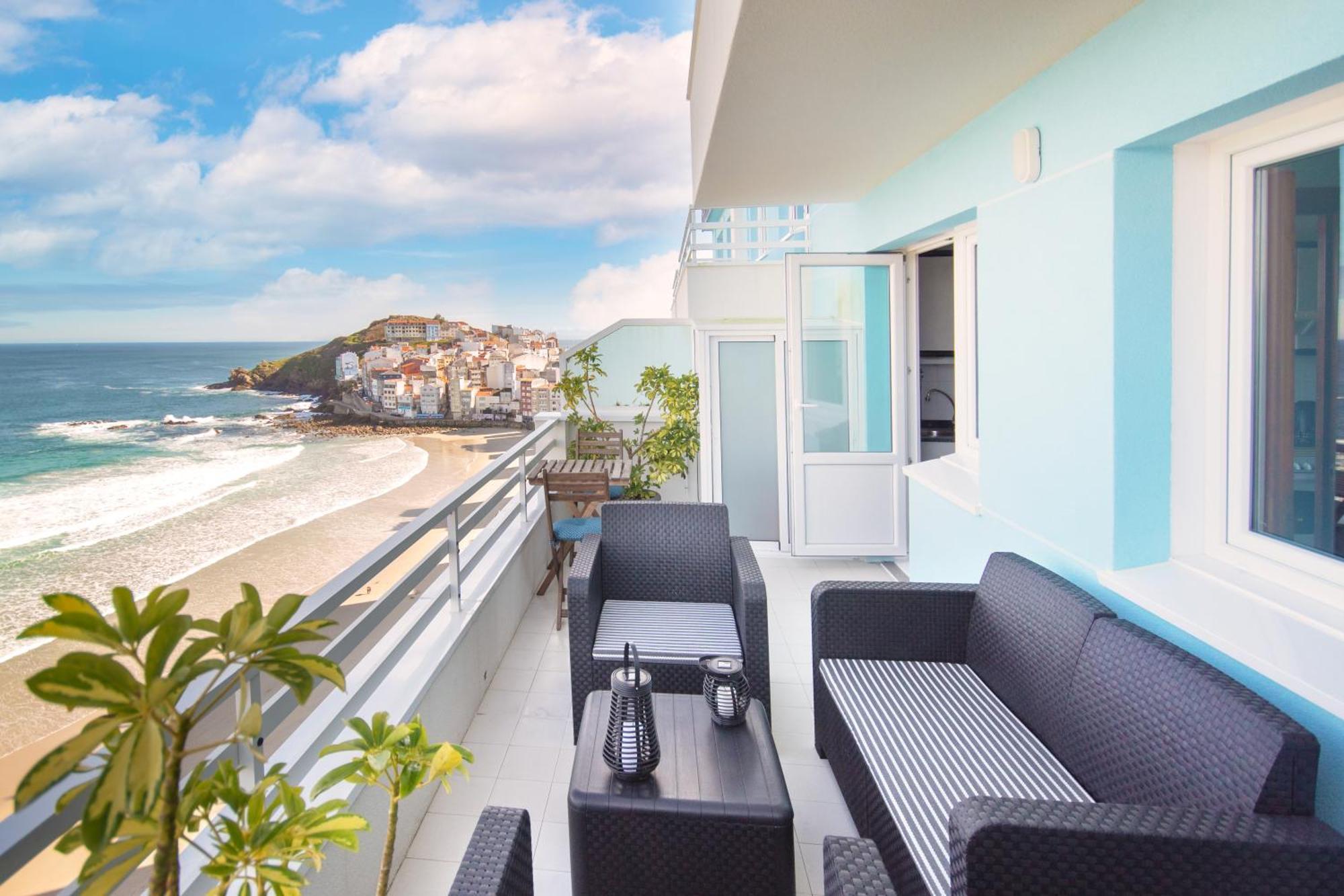 Ag Apartamento Nordes Malpica Primera Linea Playa Dış mekan fotoğraf