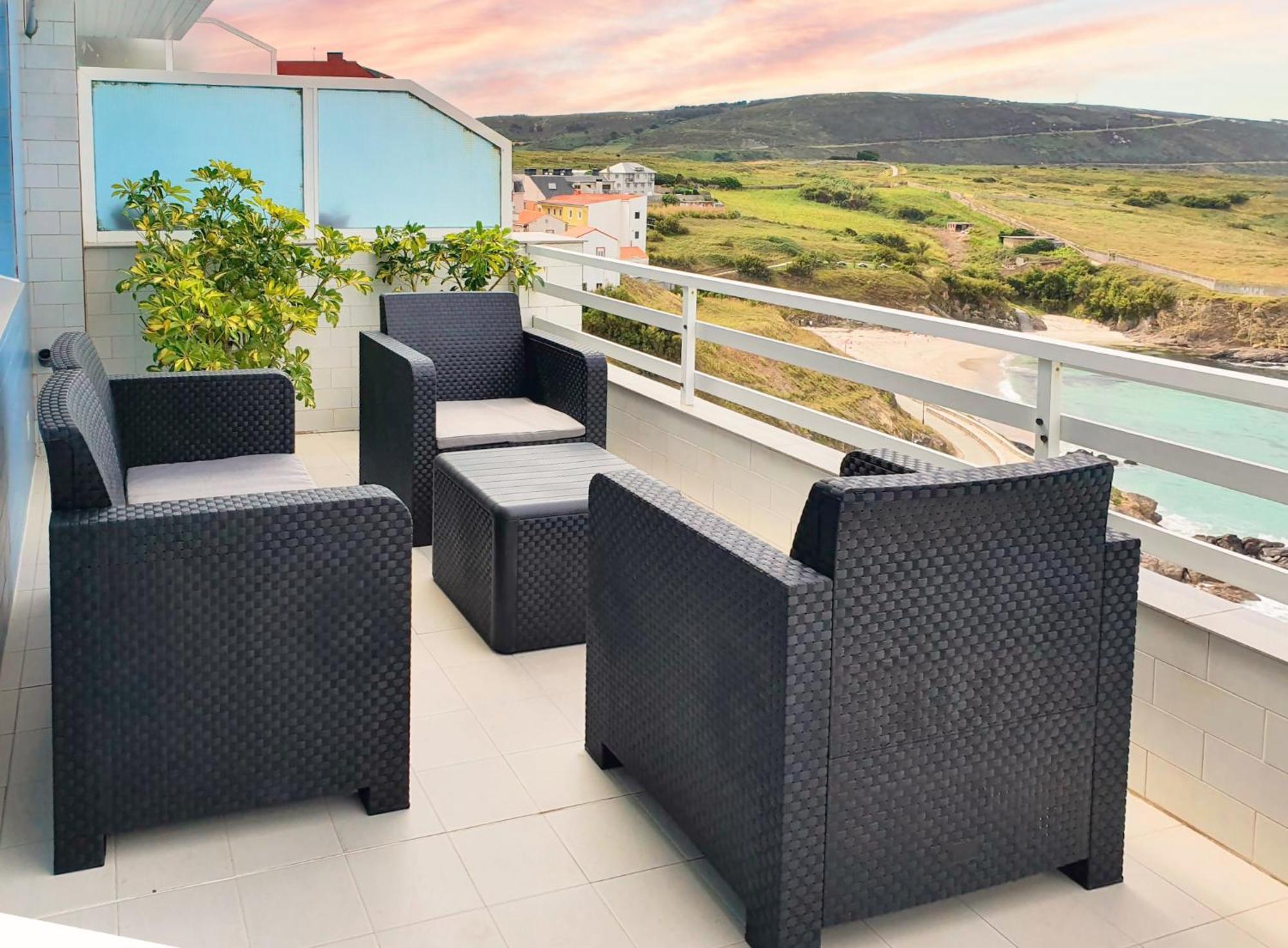 Ag Apartamento Nordes Malpica Primera Linea Playa Dış mekan fotoğraf