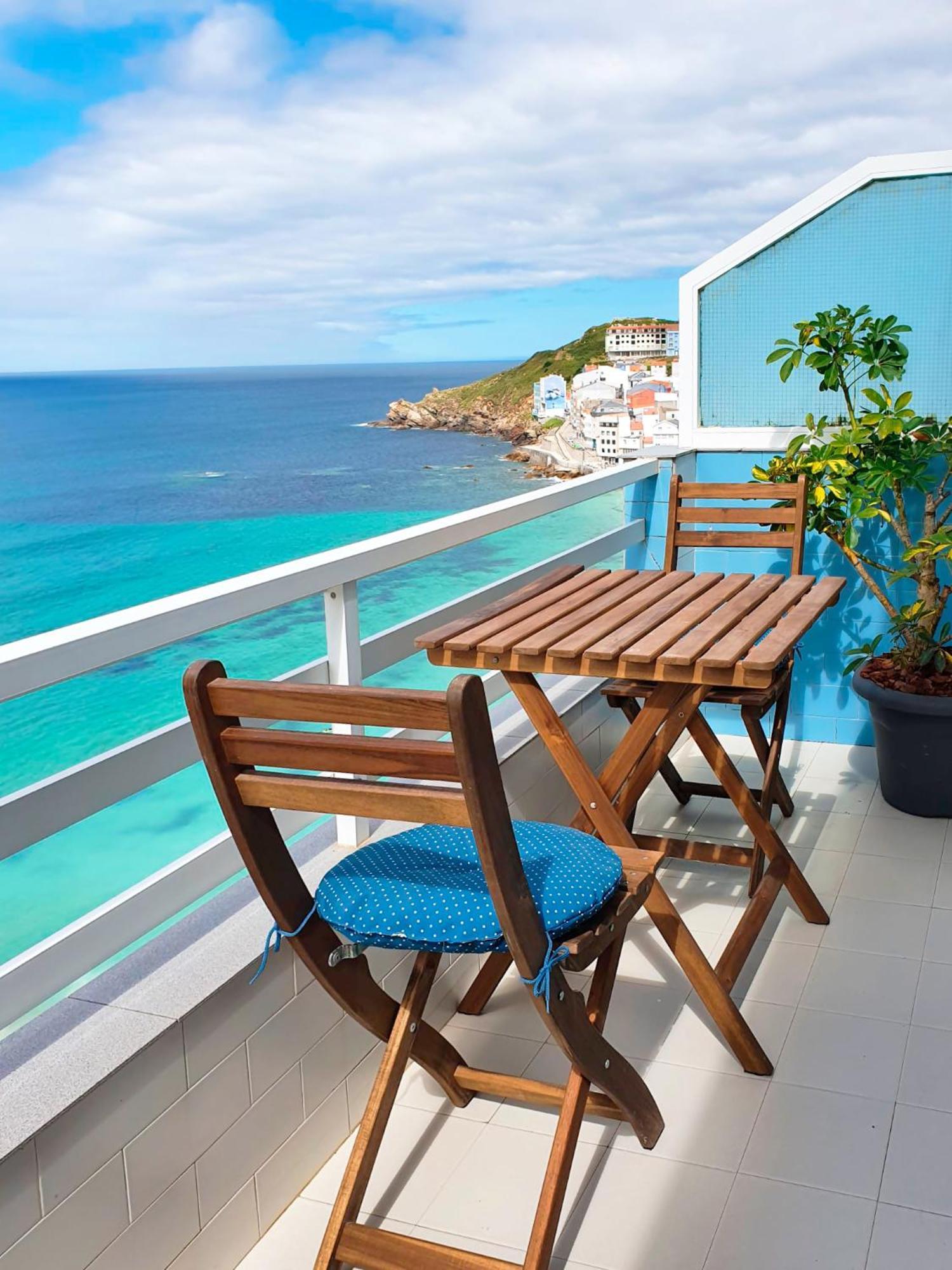 Ag Apartamento Nordes Malpica Primera Linea Playa Dış mekan fotoğraf
