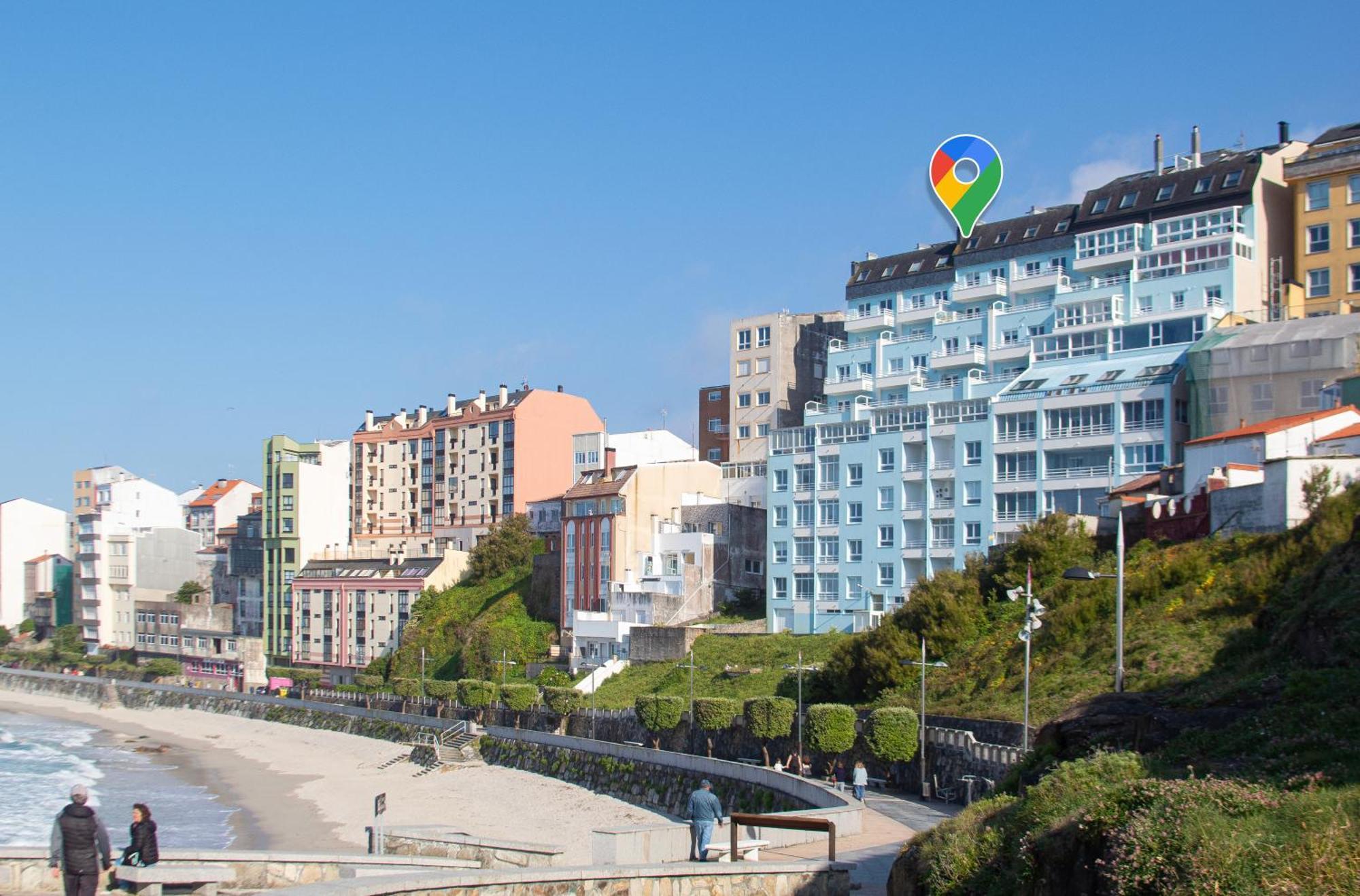 Ag Apartamento Nordes Malpica Primera Linea Playa Dış mekan fotoğraf